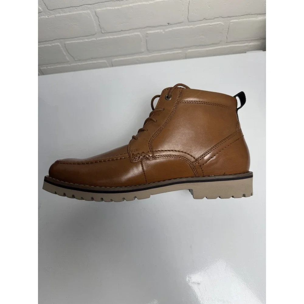 Rockport Shoes Mens Size 9 Brown Leather Chukka Boots TruTech Comfort Casual New